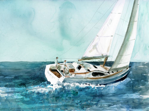 Delray Sail Poster Print by Carol Robinson # 41885