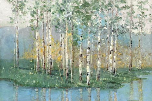 Birch Reflections Revisited Poster Print by Sally Swatland # 40672