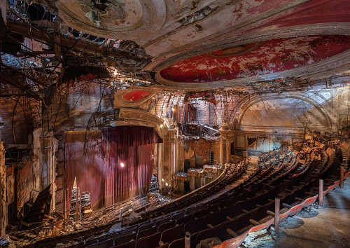 Abandoned Theatre, New Jersey Poster Print by Richard Berenholtz # 3RB5132