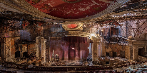 Abandoned Theatre, New Jersey Poster Print by Richard Berenholtz # 2RB5124