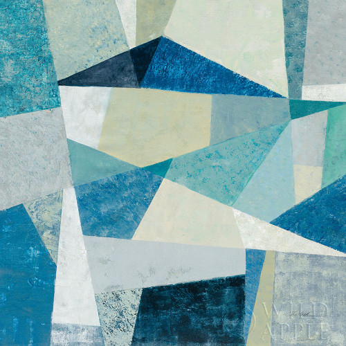 Indigo Geo Metric Soft Poster Print by Silvia Vassileva # 30772