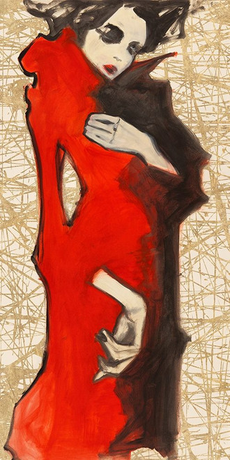 Feminine Red Poster Print by Kumi Kumi # 2KU5120
