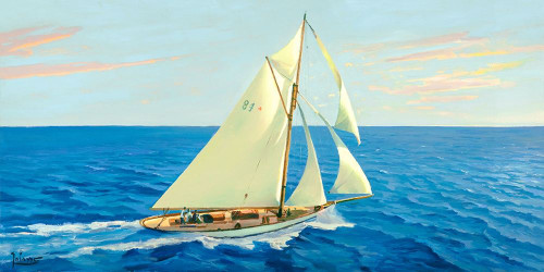 Veleggiando nel blu Poster Print by Adriano Galasso # 2AD5305
