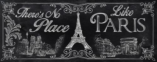 No Place Like Paris Poster Print by Conrad Knutsen # 15893