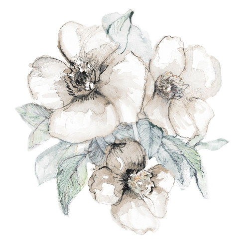 Moonlit Florals Square I Poster Print by Lanie Loreth # 15307CA