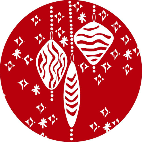 Christmas Deco Circle I Poster Print by Nicholas Biscardi # 15181