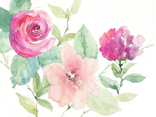 Florals Cheerful Whispers Poster Print by Lanie Loreth # 15318