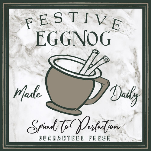 Taupe Christmas Sign II Poster Print by Elizabeth Medley # 15215