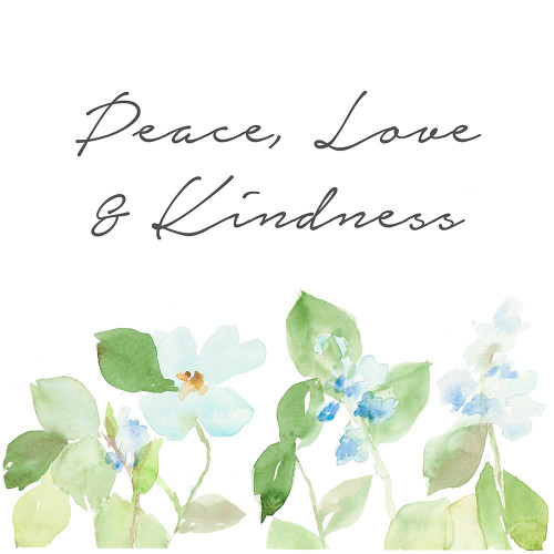 Peace Love and Kindness Poster Print by Lanie Loreth # 15086B