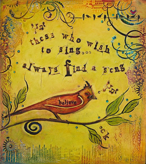Wish to Sing Poster Print by Carolyn Kinnison # 11831C