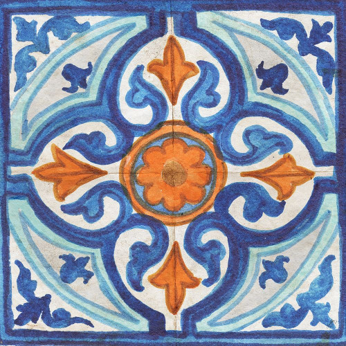 Colorful Tile I Poster Print by Elizabeth Medley # 14880