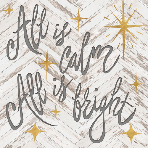 All is Calm All is Bright Poster Print by Elizabeth Medley # 14440D