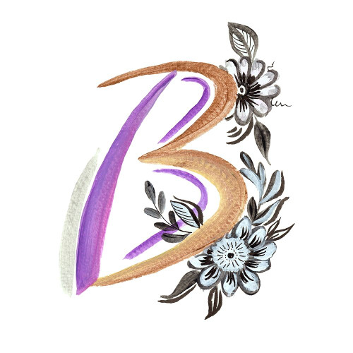 Monogram B Poster Print by Ani Del Sol # 14352A