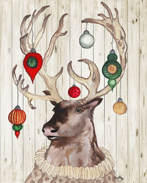 Christmas Reindeer I Poster Print by Elizabeth Medley # 14270