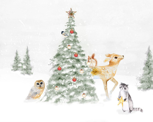 Woodland Christmas II Poster Print by Janice Gaynor # 14285