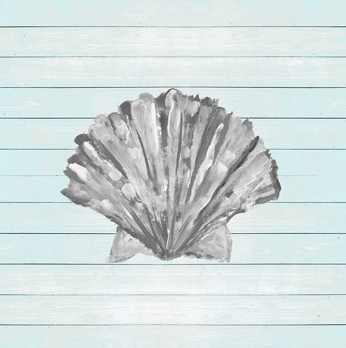 Coastal on Blue Wood II Poster Print by Julie DeRice # 14134D