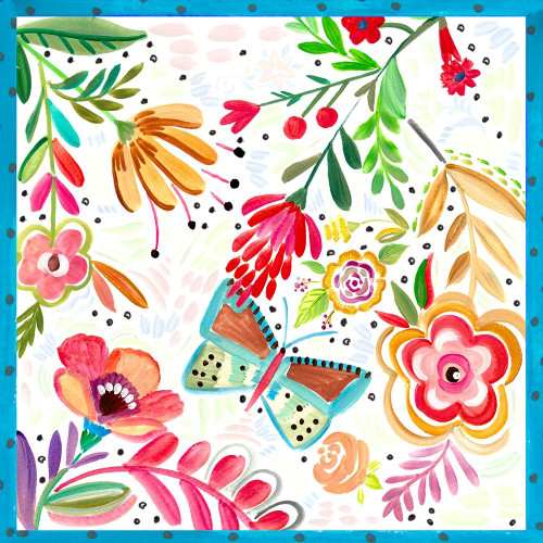 Boho Butterfly Garden Poster Print by Ani Del Sol # 14263B