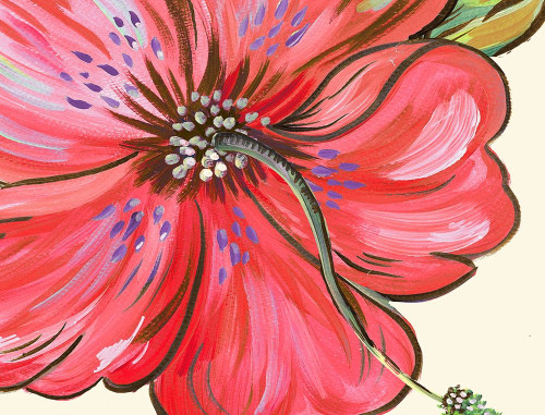 Vibrant Tropical Flower Poster Print by Ani Del Sol # 14198LA