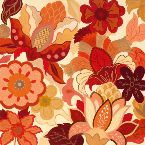 Vermilion Garden I Poster Print by Tava Studios Tava Studios # 13570
