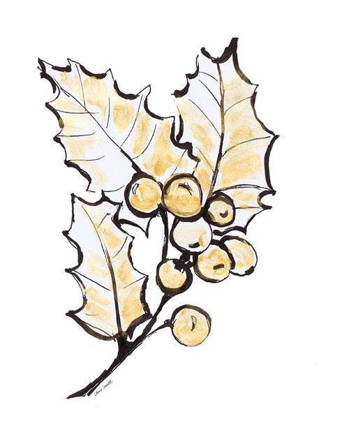 Holly with Berries II Poster Print by Lanie Loreth # 13378D
