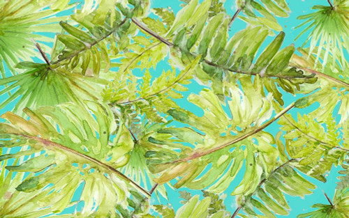 New Greens on Blue Poster Print by Patricia Pinto # 13099K