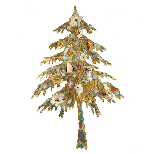 Holiday Tree with Birds Poster Print by Patricia Pinto # 12835B