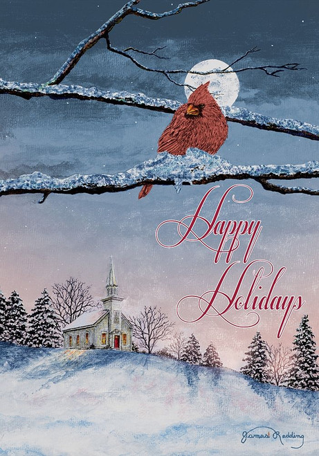 Happy Holiday Cardinal Poster Print by James Redding # 12766SA