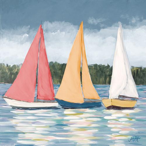 Soft Pastel Sails Poster Print by Julie DeRice # 12505AB
