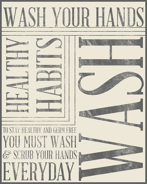 Bath Reminders in Gray III Poster Print by SD Graphics Studio SD Graphics Studio # 10445A