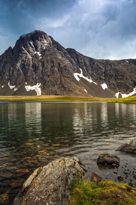 South Suicide Peak and Rabbit Lake, Chugach State Park, South-central Alaska in summertime; Anchorage, Alaska, United States of America Poster Print by Sunny Awazuhara- Reed (12 x 19) # 33293924