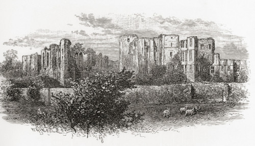 Kenilworth Castle, Kenilworth, England, seen here in the 19th century  From English Pictures, published 1890 Poster Print by Hilary Jane Morgan (18 x 10) # 12576767 Kenilworth Castle, Kenilworth, England, seen here in the 19th century  From English Pictures, published 1890 Poster Print by Hilary Jane Morgan (18 x 10) # 12576767