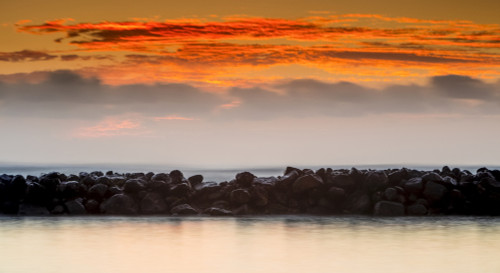 Sunrise over Lydgate Park and the ocean from the coast of Kauai with a breakwater; Kapaa, Kauai, Hawaii, United States of America Poster Print by The Nature Collection (21 x 11) # 12575075 Sunrise over Lydgate Park and the ocean from the coast of Kauai with a breakwater; Kapaa, Kauai, Hawaii, United States of America Poster Print by The Nature Collection (21 x 11) # 12575075