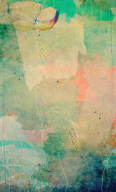 Mixed media oil on canvas abstract Poster Print by TheProcess (12 x 19) # 12574361