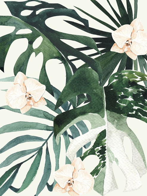 Tropical Leaves Green II Poster by Urban Road (18 x 24)