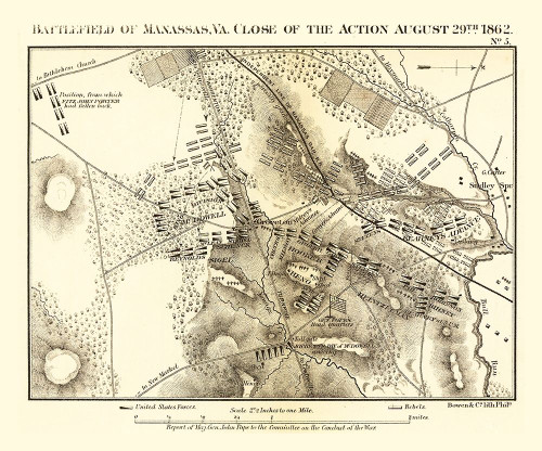 Manassas Virginia - Bowen 1866 by Bowen (12 x 10)