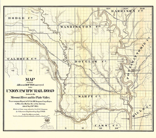 Union Pacific, Missouri River, Platte Valley - by Unknown (11 x 10)