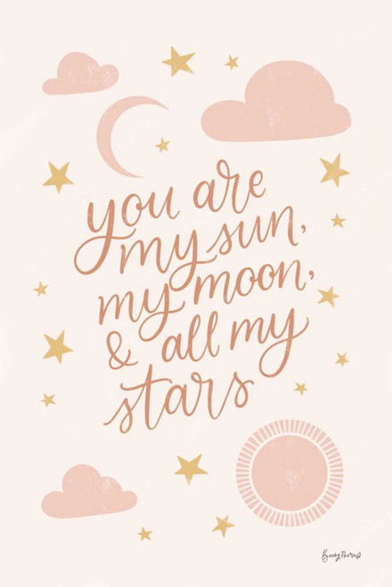 Pink Celestial Boho I by Becky Thorns (18 x 24)