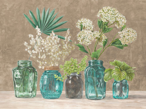 Spring Arrangement II - neutral by Jenny Thomlinson (24 x 18)