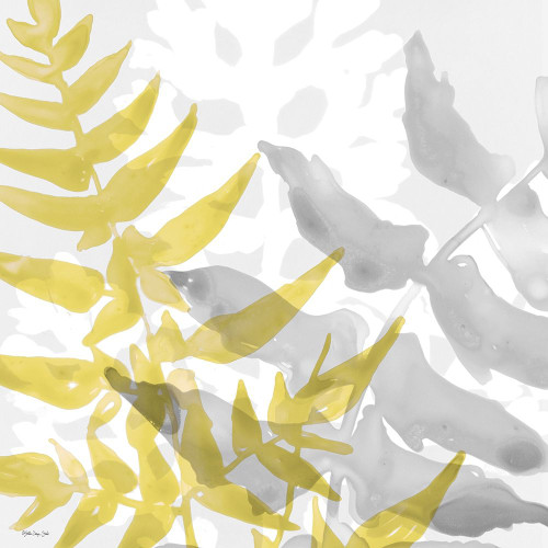 Yellow-Gray Leaves 2 by Stellar Design Studio (24 x 24)