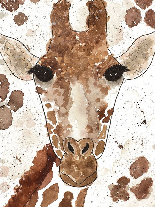 Giraffe Face by Melanie Torres (18 x 24)
