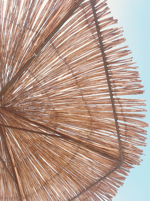 Rosy Straw Umbrella by Leah Straatsma (18 x 24)