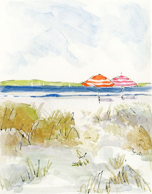 Sketchy Beach II by Sally Swatland (18 x 24)