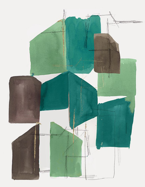 Green Blocks II by PI Studio (18 x 24)