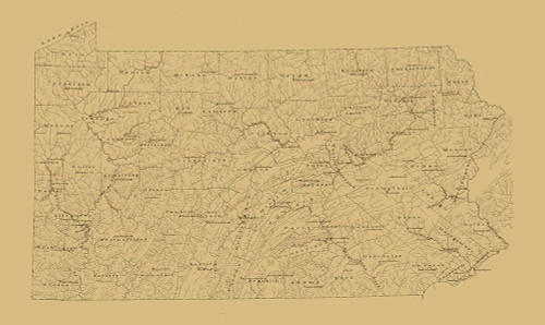 Pennsylvania -1893 by Unknown (24 x 14)