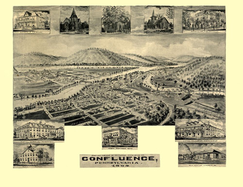 Confluence Pennsylvania -1905 by Unknown (24 x 18)