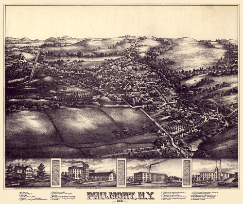 Philmont New York -1881 by Unknown (12 x 10)