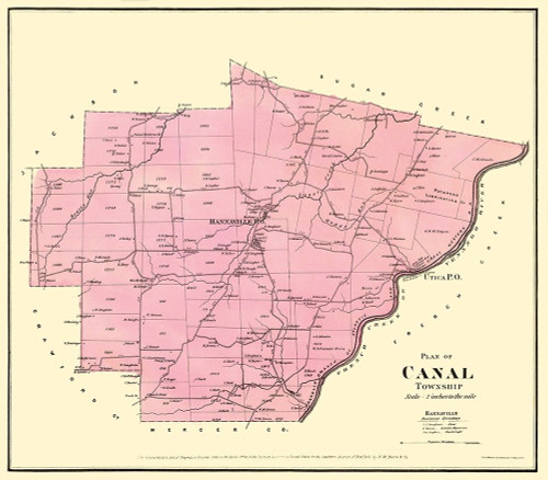 Canal Pennsylvania Landowner - Mayer 1865 by Mayer (12 x 10)