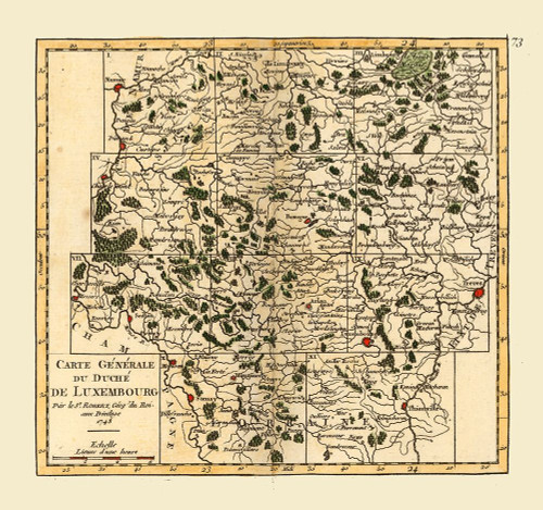 Luxembourg - Robert 1748 by Robert (12 x 11)