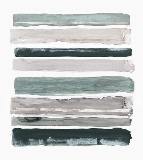 Teal Rothkos Stripes I by PI Studio (21 x 24)
