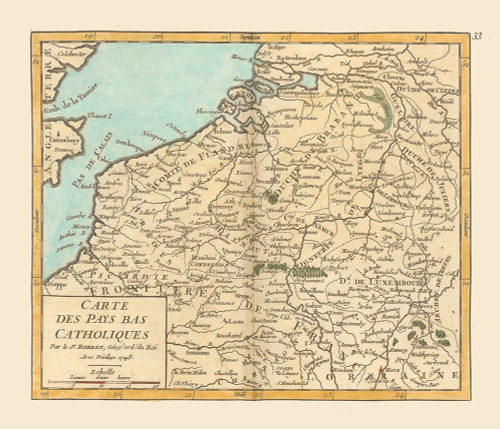 Catholic Belgium Netherlands - Robert 1748 by Robert (12 x 10)